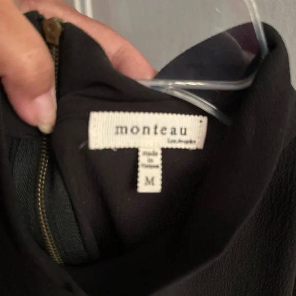 Monteau Asymmetrical Black Tank Top - Picture 4 of 4